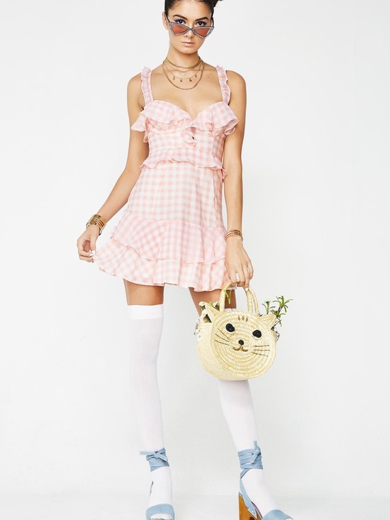 For Love And Lemons Dresses & Skirts - For Love of Lemons Dixie Gingham Mini Dress size M